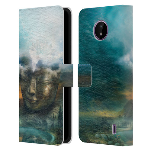 Duirwaigh God Buddha Leather Book Wallet Case Cover For Nokia C10 / C20