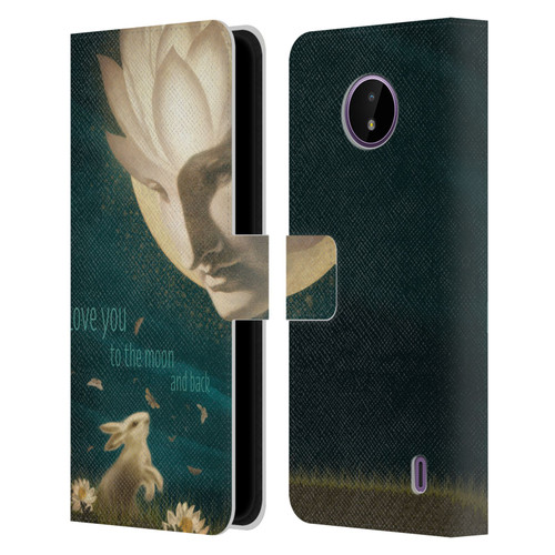 Duirwaigh God Moon Leather Book Wallet Case Cover For Nokia C10 / C20