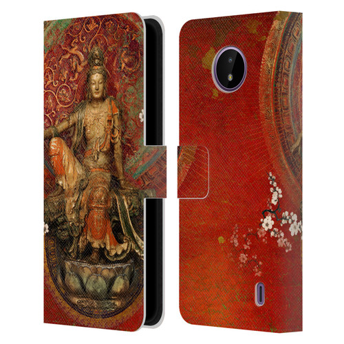 Duirwaigh God Quan Yin Leather Book Wallet Case Cover For Nokia C10 / C20