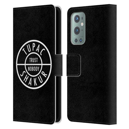 Tupac Shakur Logos Trust Nobody Leather Book Wallet Case Cover For OnePlus 9