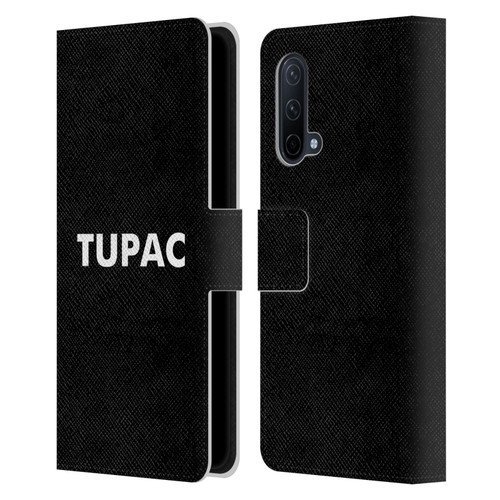 Tupac Shakur Logos Sans Serif Leather Book Wallet Case Cover For OnePlus Nord CE 5G