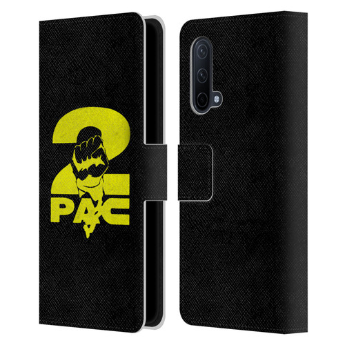 Tupac Shakur Logos Yellow Fist Leather Book Wallet Case Cover For OnePlus Nord CE 5G