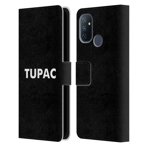 Tupac Shakur Logos Sans Serif Leather Book Wallet Case Cover For OnePlus Nord N100