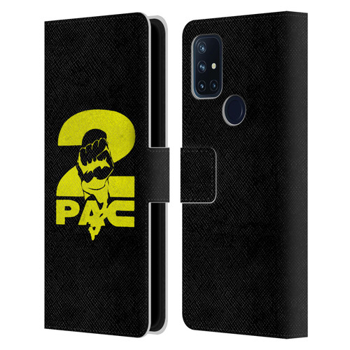 Tupac Shakur Logos Yellow Fist Leather Book Wallet Case Cover For OnePlus Nord N10 5G