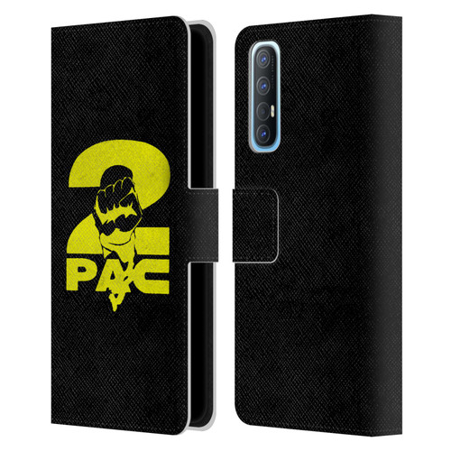 Tupac Shakur Logos Yellow Fist Leather Book Wallet Case Cover For OPPO Find X2 Neo 5G