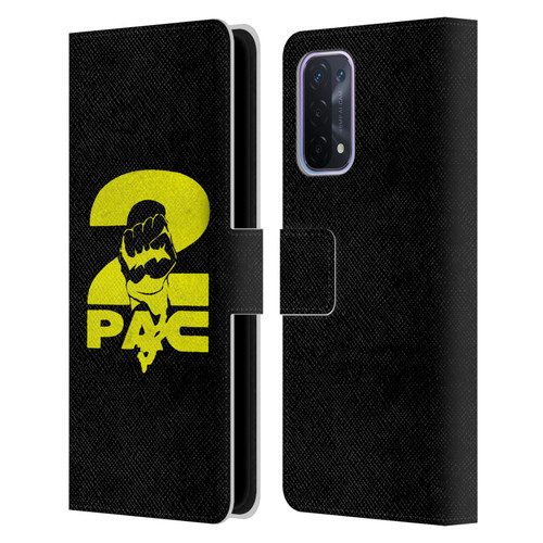 Tupac Shakur Logos Yellow Fist Leather Book Wallet Case Cover For OPPO A54 5G