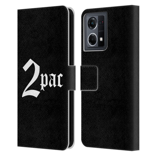 Tupac Shakur Logos Old English Leather Book Wallet Case Cover For OPPO Reno8 4G