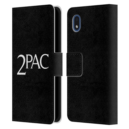 Tupac Shakur Logos Serif Leather Book Wallet Case Cover For Samsung Galaxy A01 Core (2020)