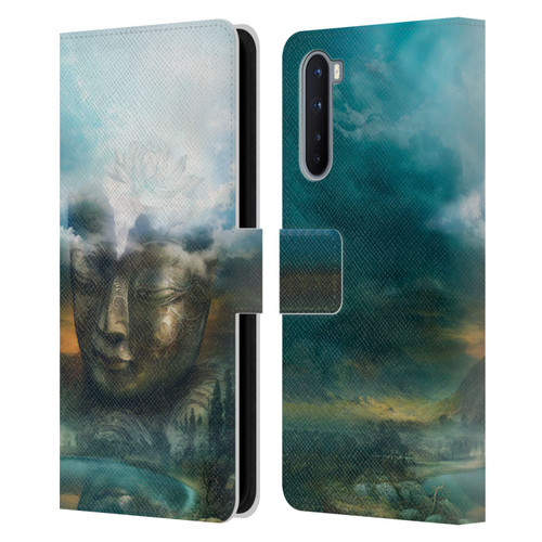 Duirwaigh God Buddha Leather Book Wallet Case Cover For OnePlus Nord 5G