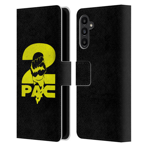 Tupac Shakur Logos Yellow Fist Leather Book Wallet Case Cover For Samsung Galaxy A13 5G (2021)