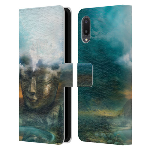 Duirwaigh God Buddha Leather Book Wallet Case Cover For Samsung Galaxy A02/M02 (2021)