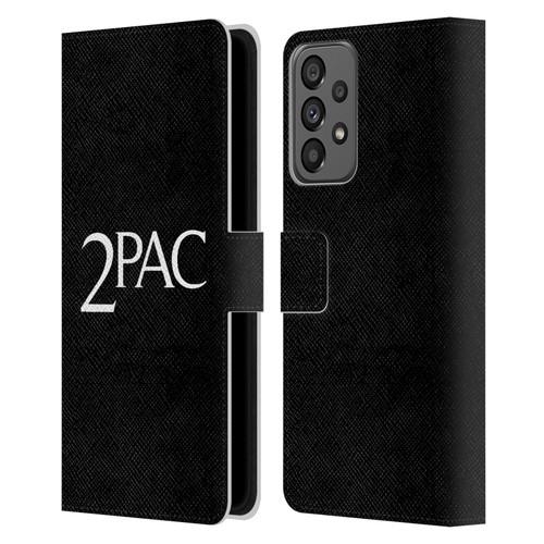 Tupac Shakur Logos Serif Leather Book Wallet Case Cover For Samsung Galaxy A73 5G (2022)