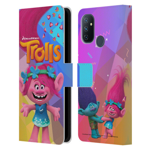 Trolls Snack Pack Poppy Leather Book Wallet Case Cover For OnePlus Nord N100