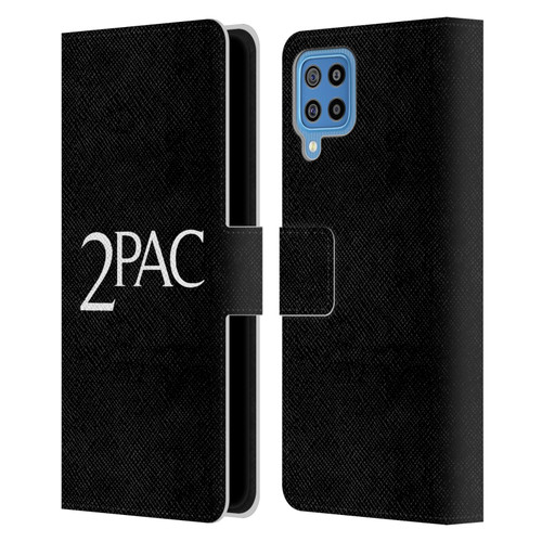 Tupac Shakur Logos Serif Leather Book Wallet Case Cover For Samsung Galaxy F22 (2021)