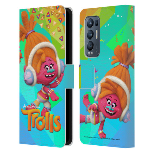 Trolls Snack Pack DJ Suki Leather Book Wallet Case Cover For OPPO Find X3 Neo / Reno5 Pro+ 5G