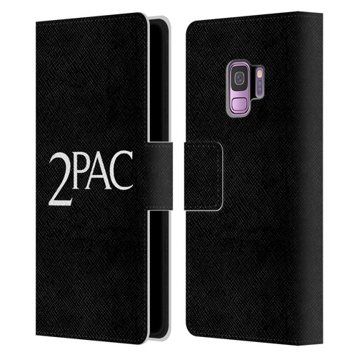 Tupac Shakur Logos Serif Leather Book Wallet Case Cover For Samsung Galaxy S9