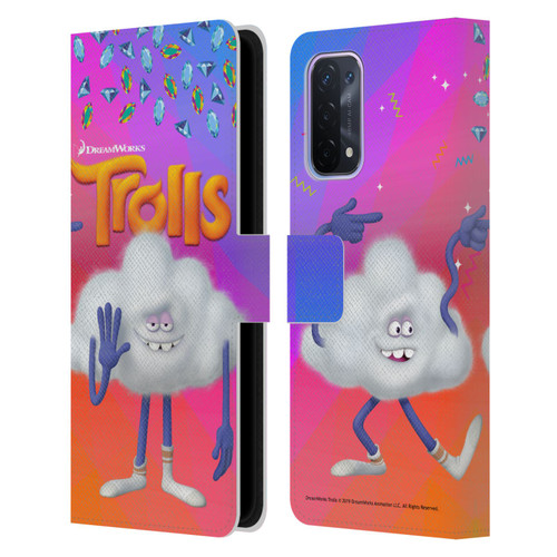 Trolls Snack Pack Cloud Guy Leather Book Wallet Case Cover For OPPO A54 5G