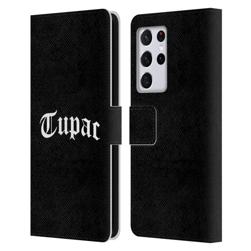 Tupac Shakur Logos Old English 2 Leather Book Wallet Case Cover For Samsung Galaxy S21 Ultra 5G