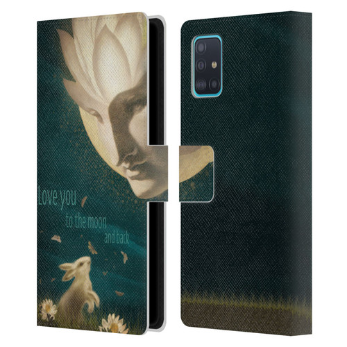 Duirwaigh God Moon Leather Book Wallet Case Cover For Samsung Galaxy A51 (2019)