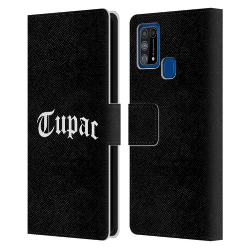 Tupac Shakur Logos Old English 2 Leather Book Wallet Case Cover For Samsung Galaxy M31 (2020)