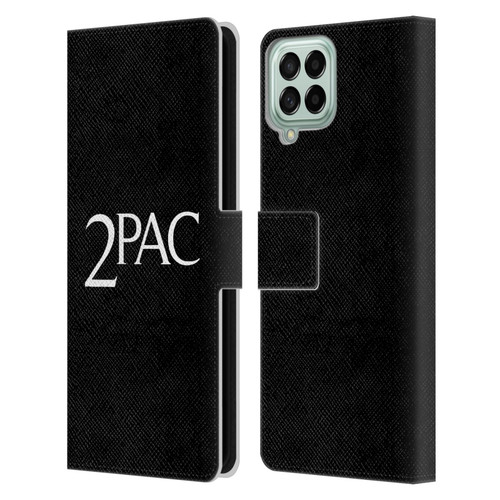 Tupac Shakur Logos Serif Leather Book Wallet Case Cover For Samsung Galaxy M33 (2022)