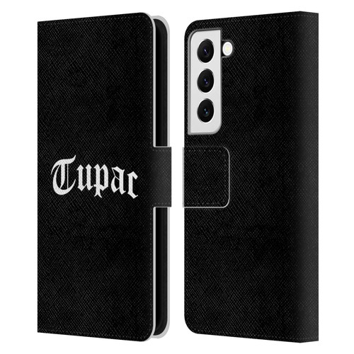Tupac Shakur Logos Old English 2 Leather Book Wallet Case Cover For Samsung Galaxy S22 5G