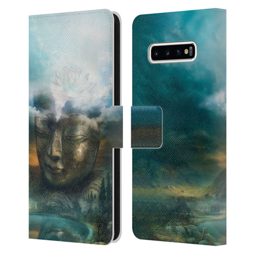 Duirwaigh God Buddha Leather Book Wallet Case Cover For Samsung Galaxy S10+ / S10 Plus