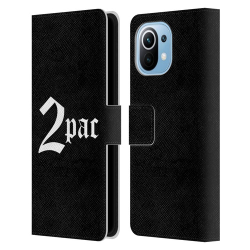 Tupac Shakur Logos Old English Leather Book Wallet Case Cover For Xiaomi Mi 11