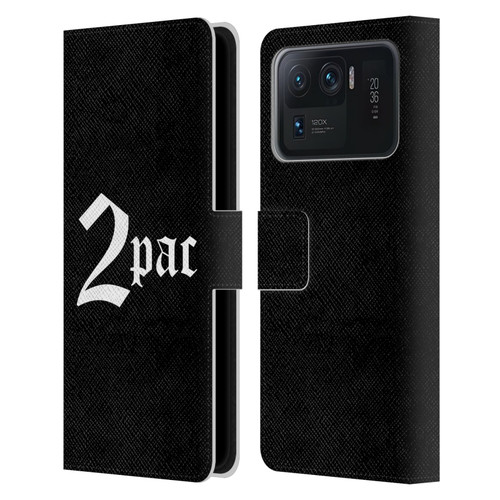 Tupac Shakur Logos Old English Leather Book Wallet Case Cover For Xiaomi Mi 11 Ultra