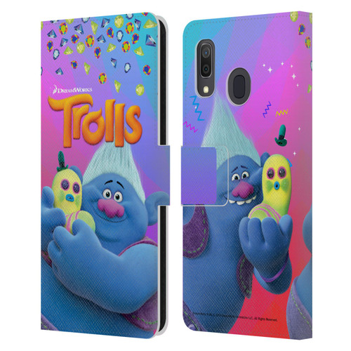 Trolls Snack Pack Biggie & Mr. Dinkles Leather Book Wallet Case Cover For Samsung Galaxy A33 5G (2022)