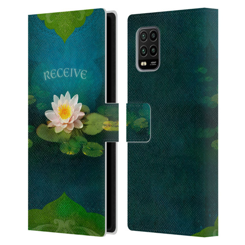 Duirwaigh God Receive Lotus Leather Book Wallet Case Cover For Xiaomi Mi 10 Lite 5G