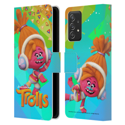 Trolls Snack Pack DJ Suki Leather Book Wallet Case Cover For Samsung Galaxy A53 5G (2022)