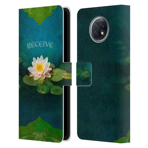 Duirwaigh God Receive Lotus Leather Book Wallet Case Cover For Xiaomi Redmi Note 9T 5G