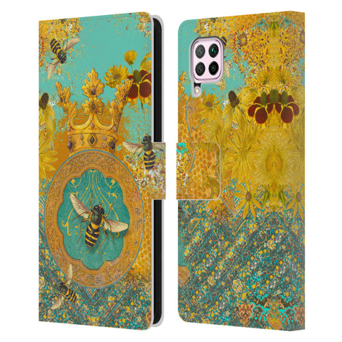 Duirwaigh Insects Bee Leather Book Wallet Case Cover For Huawei Nova 6 SE / P40 Lite