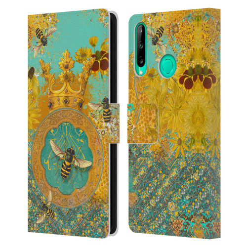 Duirwaigh Insects Bee Leather Book Wallet Case Cover For Huawei P40 lite E