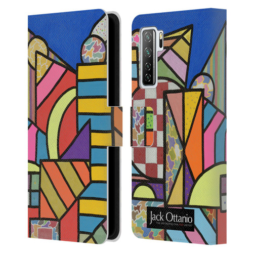 Jack Ottanio Art Ferrara Leather Book Wallet Case Cover For Huawei Nova 7 SE/P40 Lite 5G