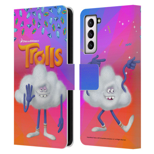 Trolls Snack Pack Cloud Guy Leather Book Wallet Case Cover For Samsung Galaxy S21 5G