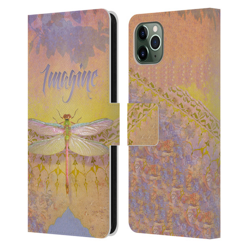 Duirwaigh Insects Dragonfly 2 Leather Book Wallet Case Cover For Apple iPhone 11 Pro Max