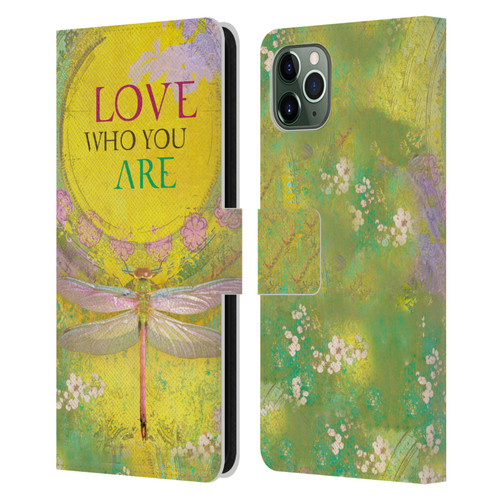 Duirwaigh Insects Dragonfly 3 Leather Book Wallet Case Cover For Apple iPhone 11 Pro Max