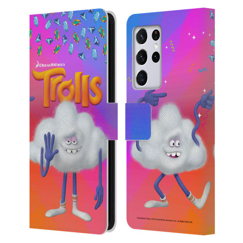Trolls Snack Pack Cloud Guy Leather Book Wallet Case Cover For Samsung Galaxy S21 Ultra 5G