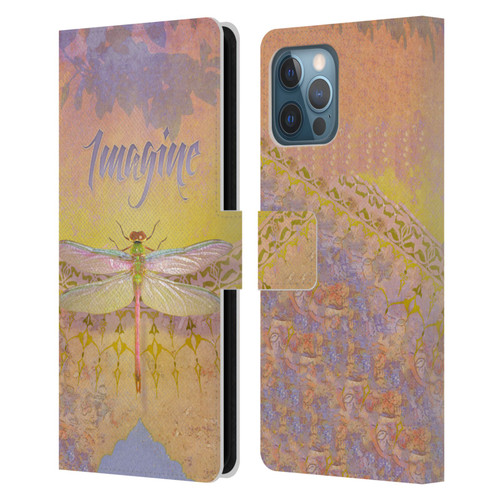 Duirwaigh Insects Dragonfly 2 Leather Book Wallet Case Cover For Apple iPhone 12 Pro Max