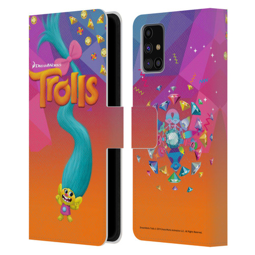 Trolls Snack Pack Smidge Leather Book Wallet Case Cover For Samsung Galaxy M31s (2020)