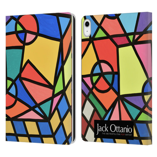 Jack Ottanio Art Caos Geometrico Organizzato Leather Book Wallet Case Cover For Apple iPad 10.9 (2022)
