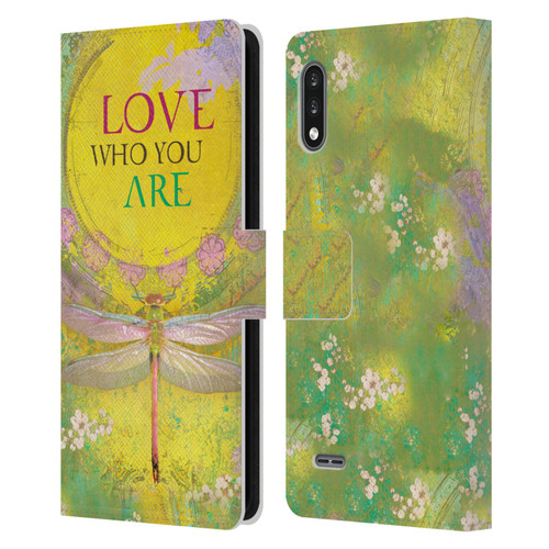Duirwaigh Insects Dragonfly 3 Leather Book Wallet Case Cover For LG K22