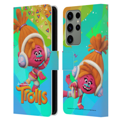 Trolls Snack Pack DJ Suki Leather Book Wallet Case Cover For Samsung Galaxy S23 Ultra 5G