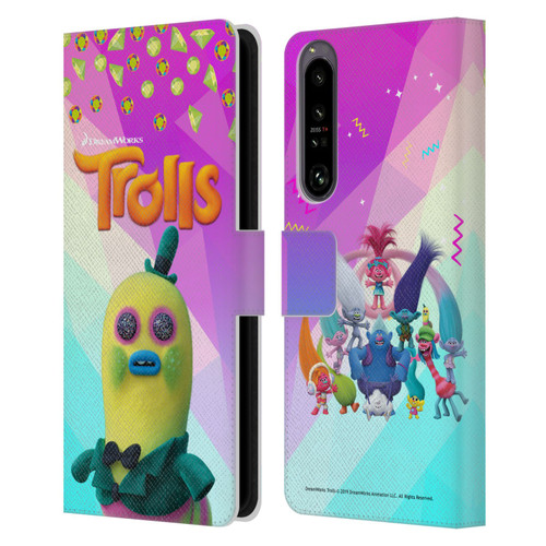 Trolls Snack Pack Mr. Dinkles Leather Book Wallet Case Cover For Sony Xperia 1 IV