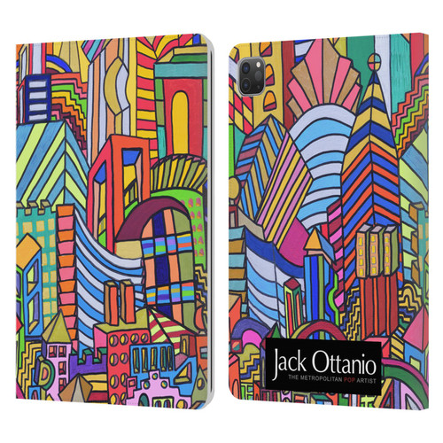 Jack Ottanio Art Boston City Leather Book Wallet Case Cover For Apple iPad Pro 11 2020 / 2021 / 2022