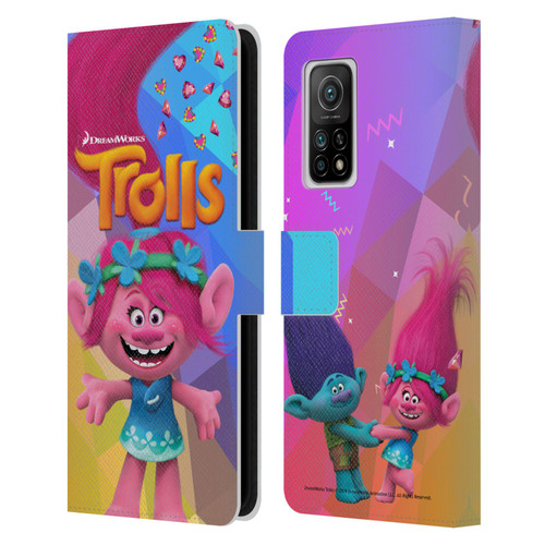 Trolls Snack Pack Poppy Leather Book Wallet Case Cover For Xiaomi Mi 10T 5G