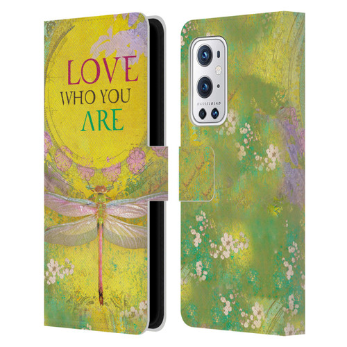 Duirwaigh Insects Dragonfly 3 Leather Book Wallet Case Cover For OnePlus 9 Pro