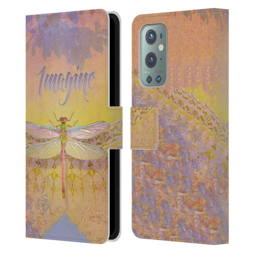 Duirwaigh Insects Dragonfly 2 Leather Book Wallet Case Cover For OnePlus 9